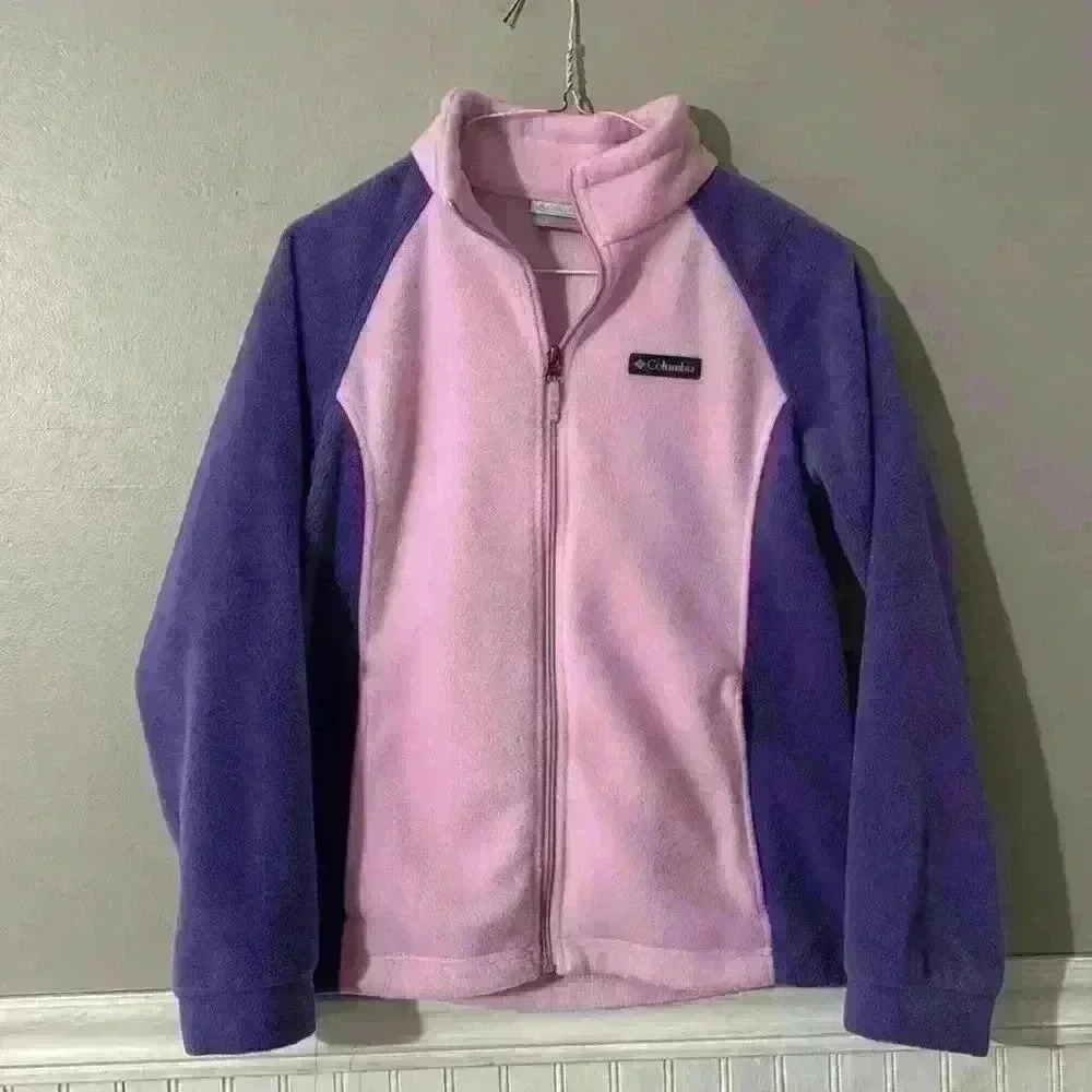 Columbia Youth Zip Up Fleece Jacket. Youth Size L (14-16). Like New.